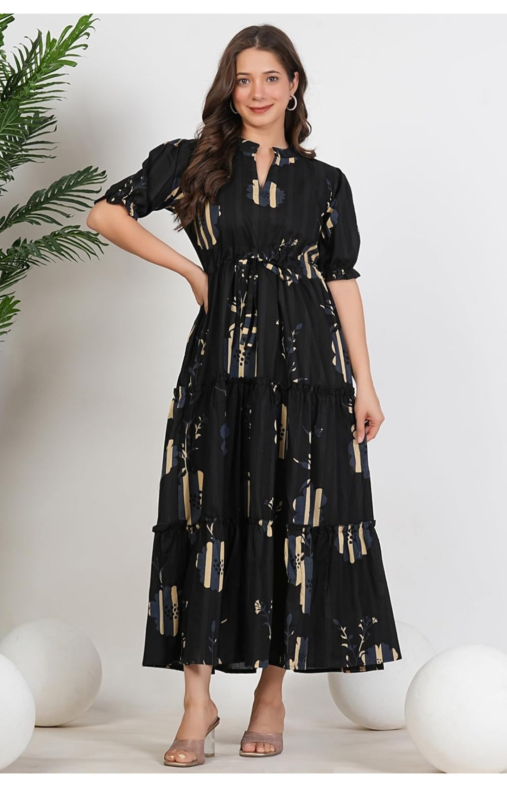 Morchadi Floral Printed Anarkali Kurta for Women