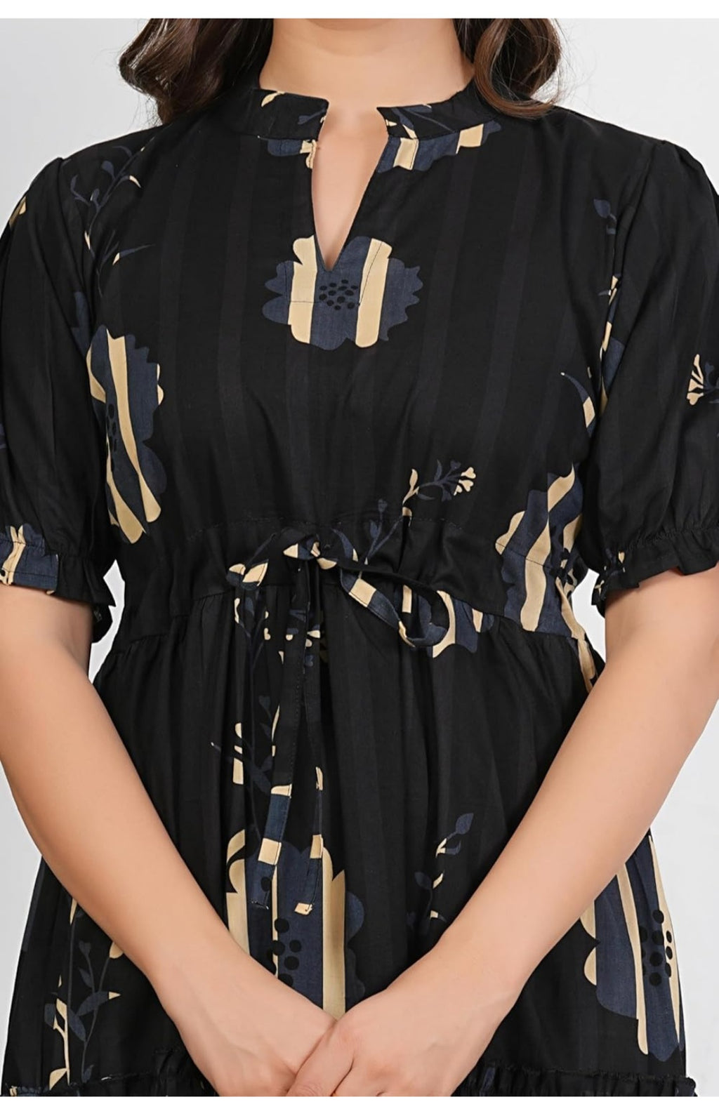 Morchadi Floral Printed Anarkali Kurta for Women